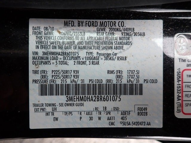 Used 2011 Mercury Milan w/ 103A Rapid Spec Order Code image 21