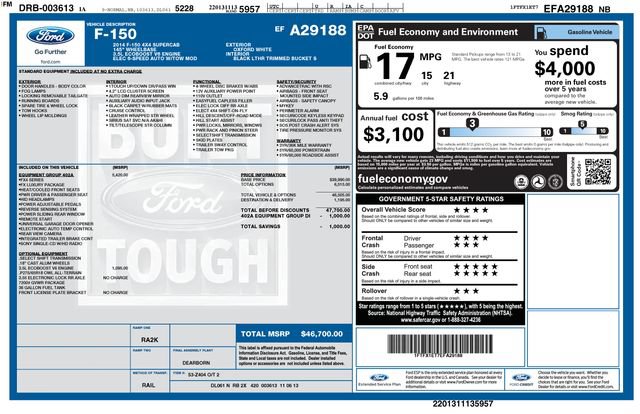 Used 2014 Ford F150 FX4 w/ Equipment Group 402A Luxury AWD/4WD image 20