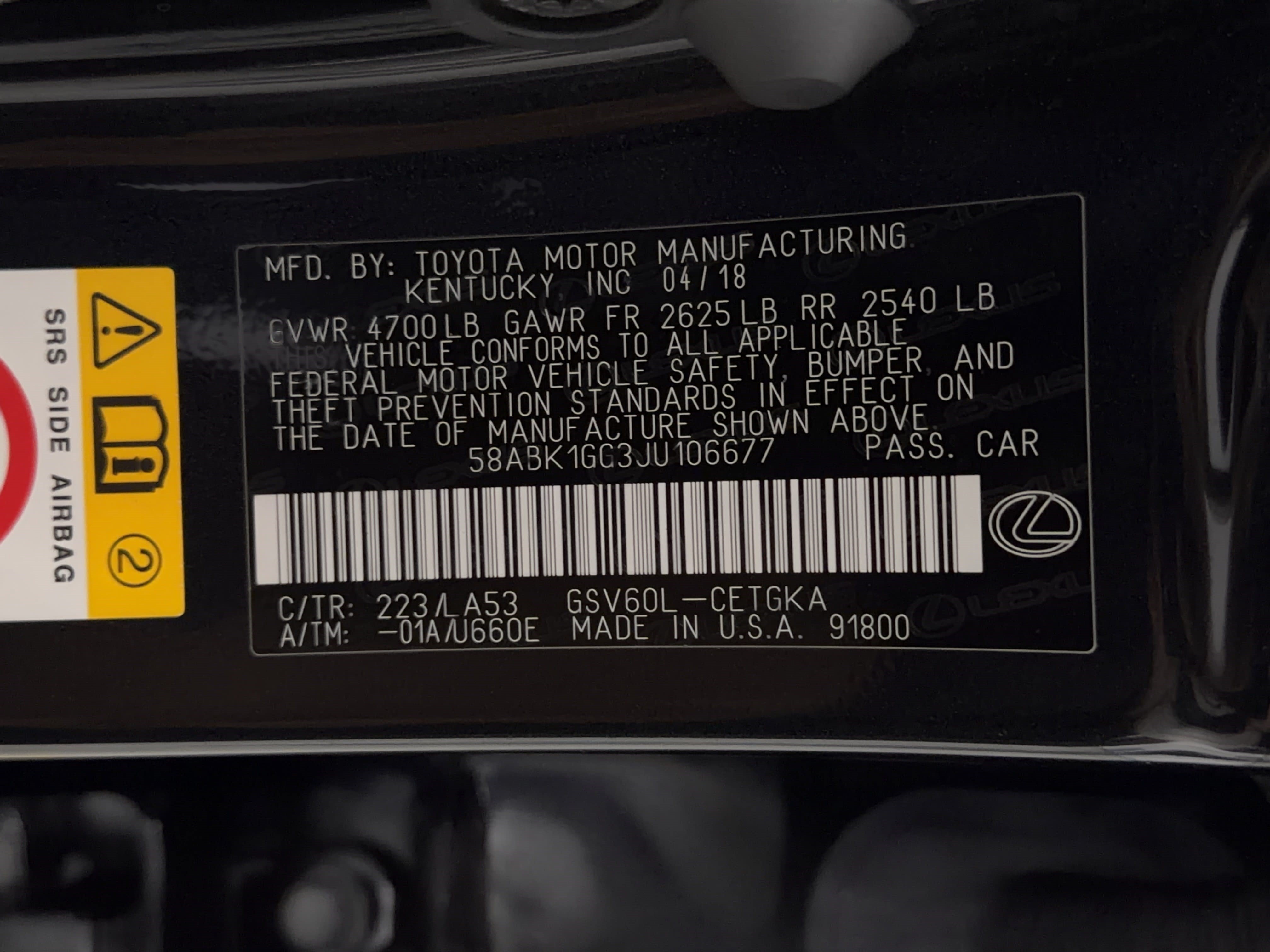 Used 2018 Lexus ES 350 w/ Premier Package FWD image 27