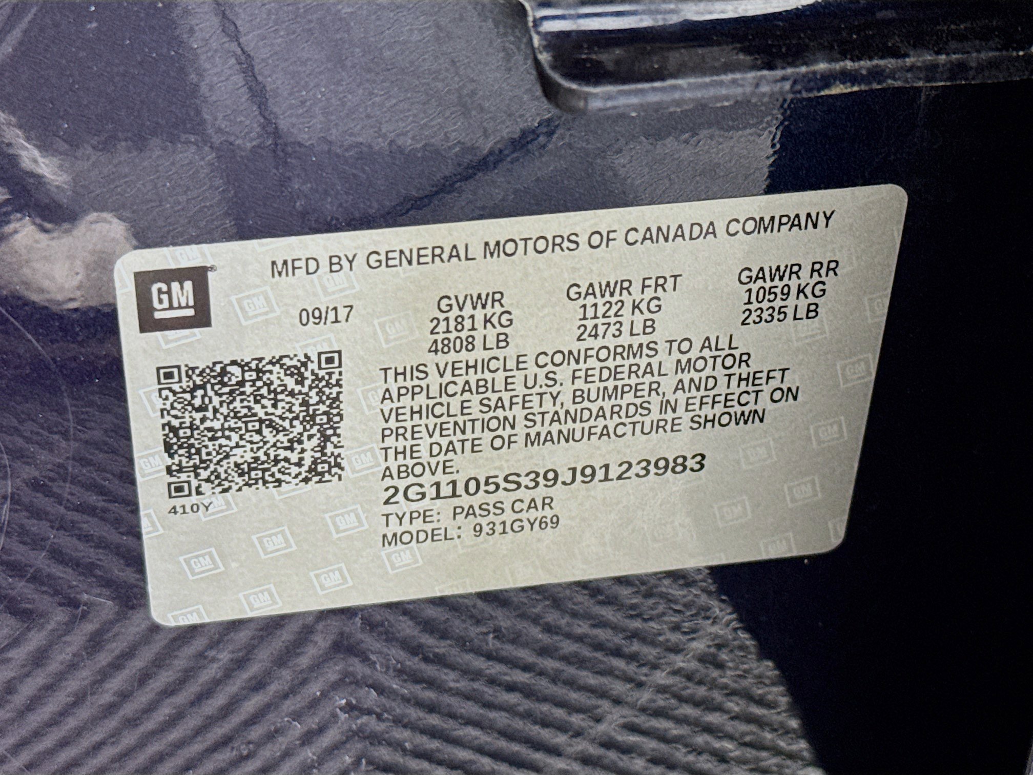 Used 2018 Chevrolet Impala LT w/ Sunroof and Spoiler Package image 46