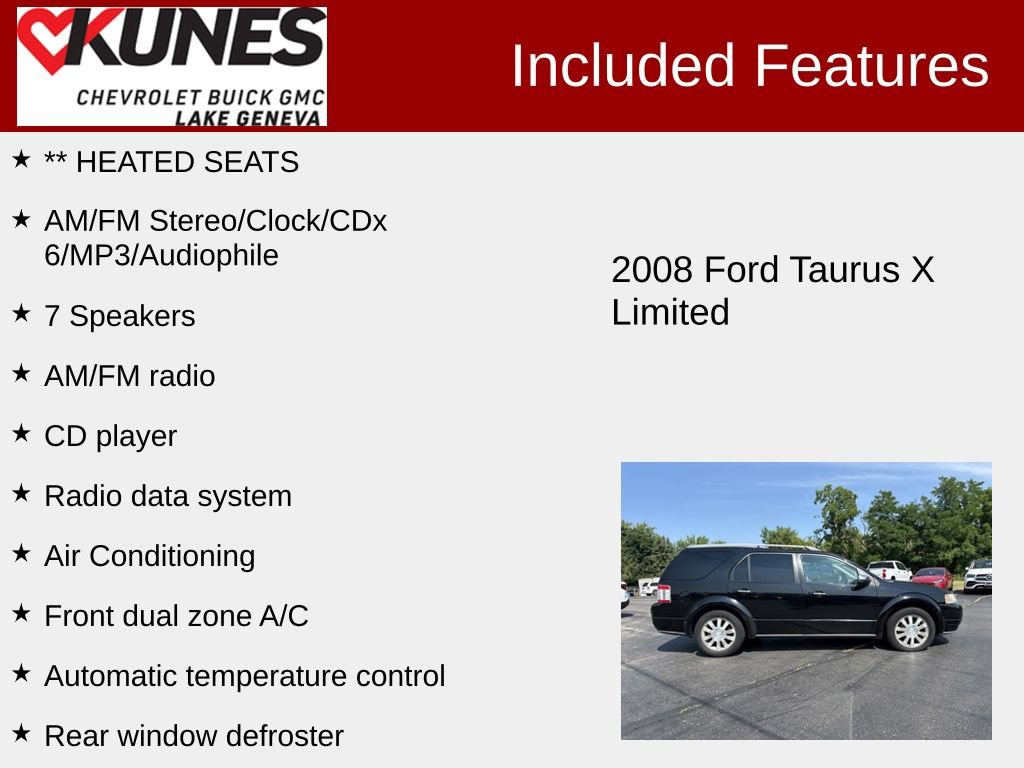 Used 2008 Ford Taurus X Limited FWD image 2