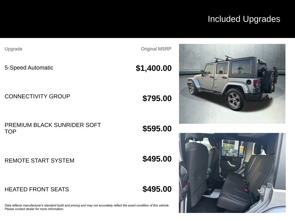 Used 2018 Jeep Wrangler Unlimited Sahara w/ Connectivity Group image 4