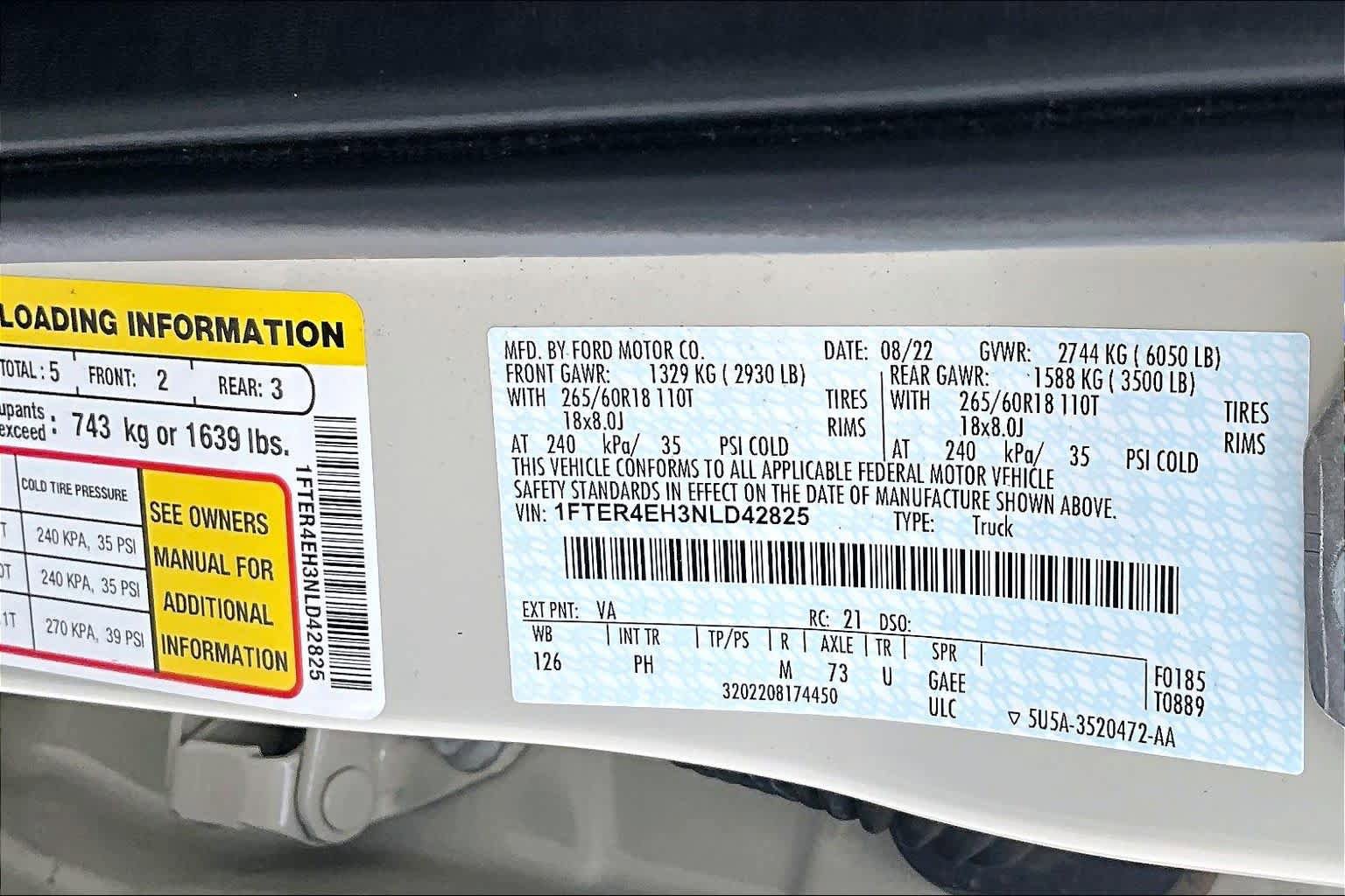 Used 2022 Ford Ranger XLT w/ Equipment Group 301A Mid RWD image 31