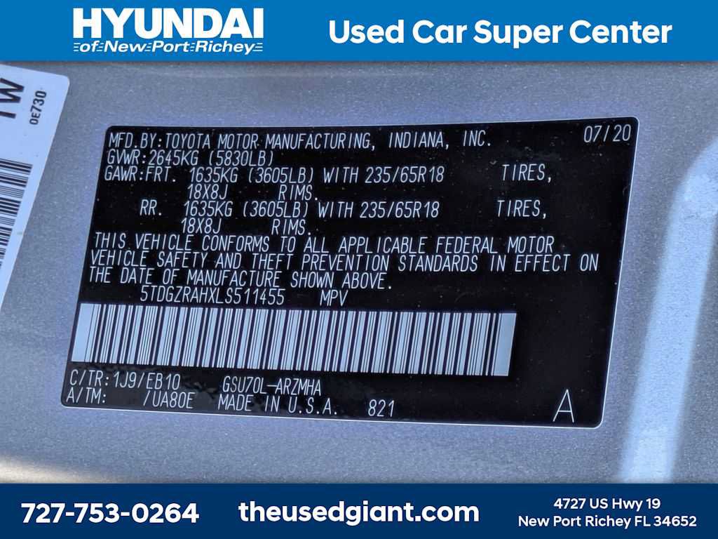 Used 2020 Toyota Highlander XLE FWD image 45