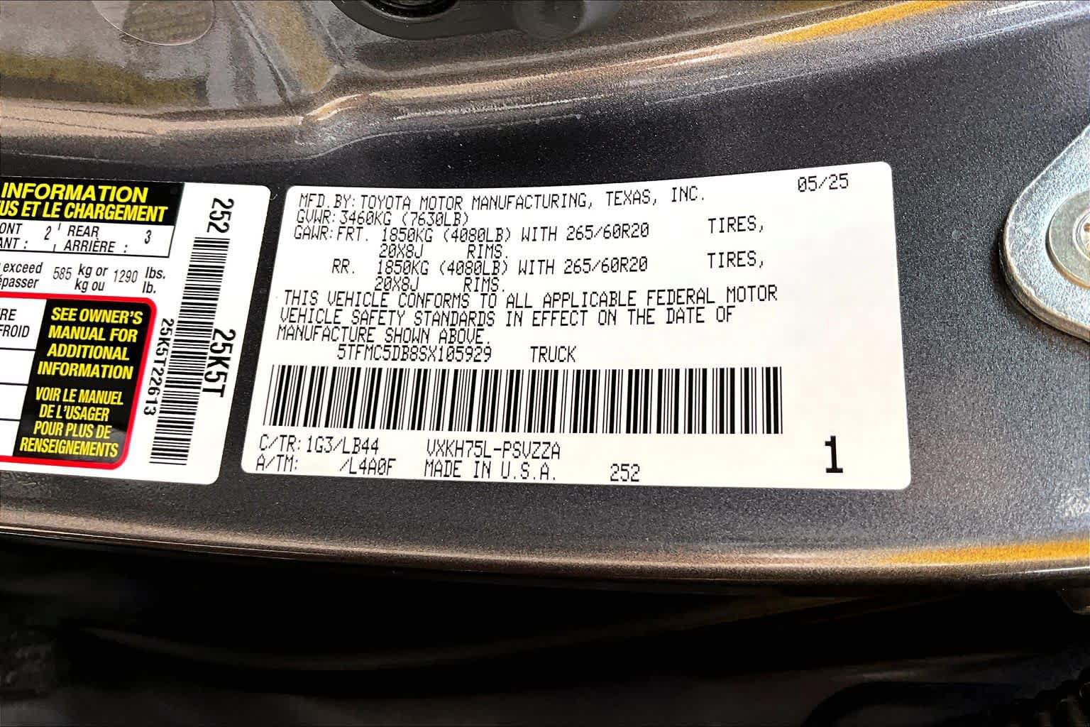 Used 2025 Toyota Tundra 1794 Edition AWD/4WD image 33