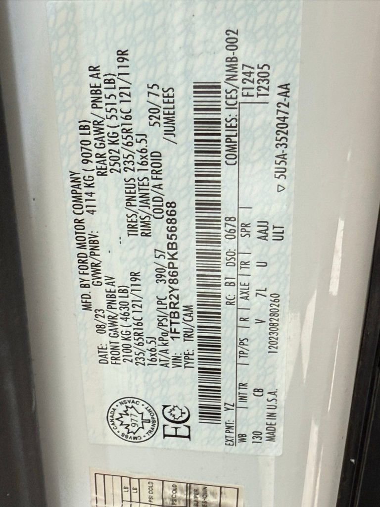 Used 2023 Ford Transit 250 Low Roof AWD w/ Exterior Upgrade Package image 29