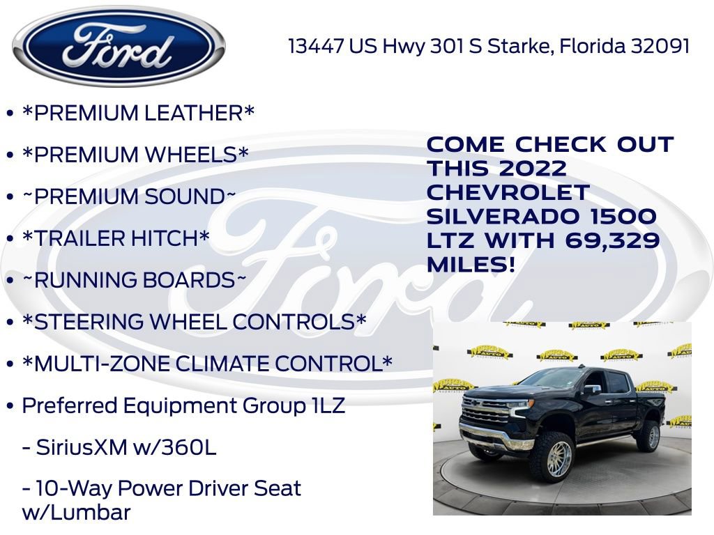 Used 2022 Chevrolet Silverado 1500 LTZ w/ LTZ Premium Package AWD/4WD image 15