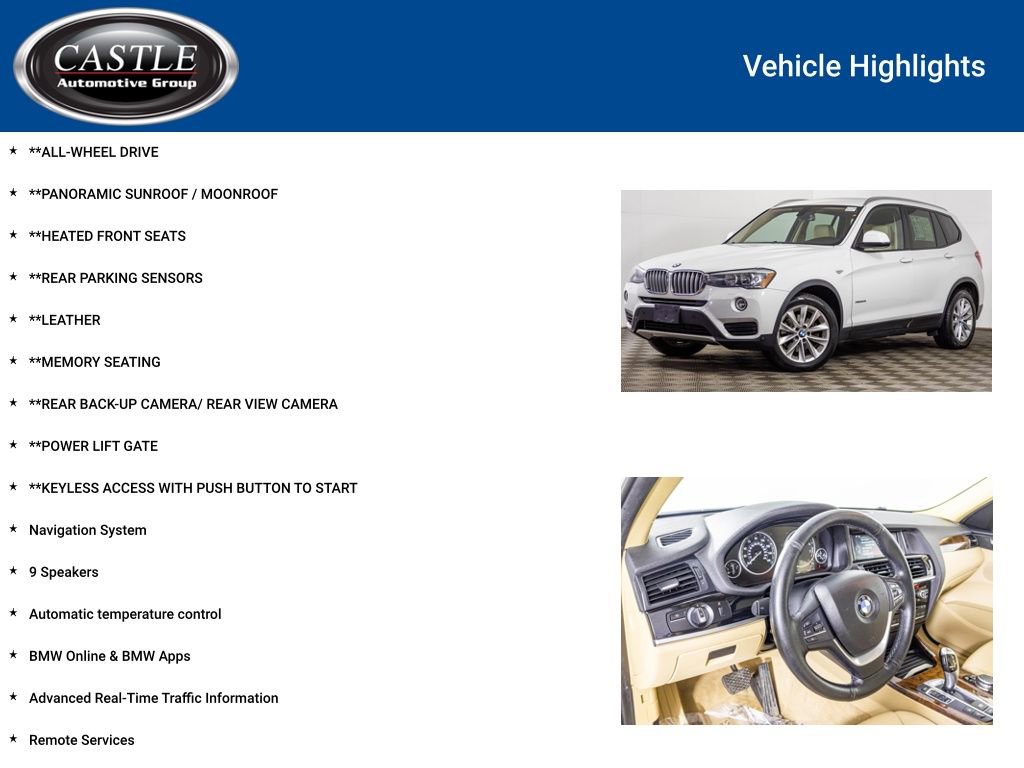 Used 2016 BMW X3 xDrive28i image 3