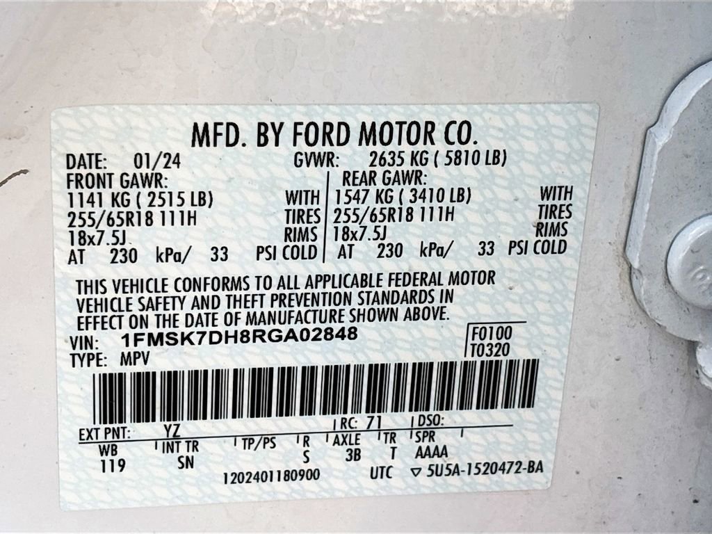 Used 2024 Ford Explorer XLT w/ Equipment Group 202A image 32