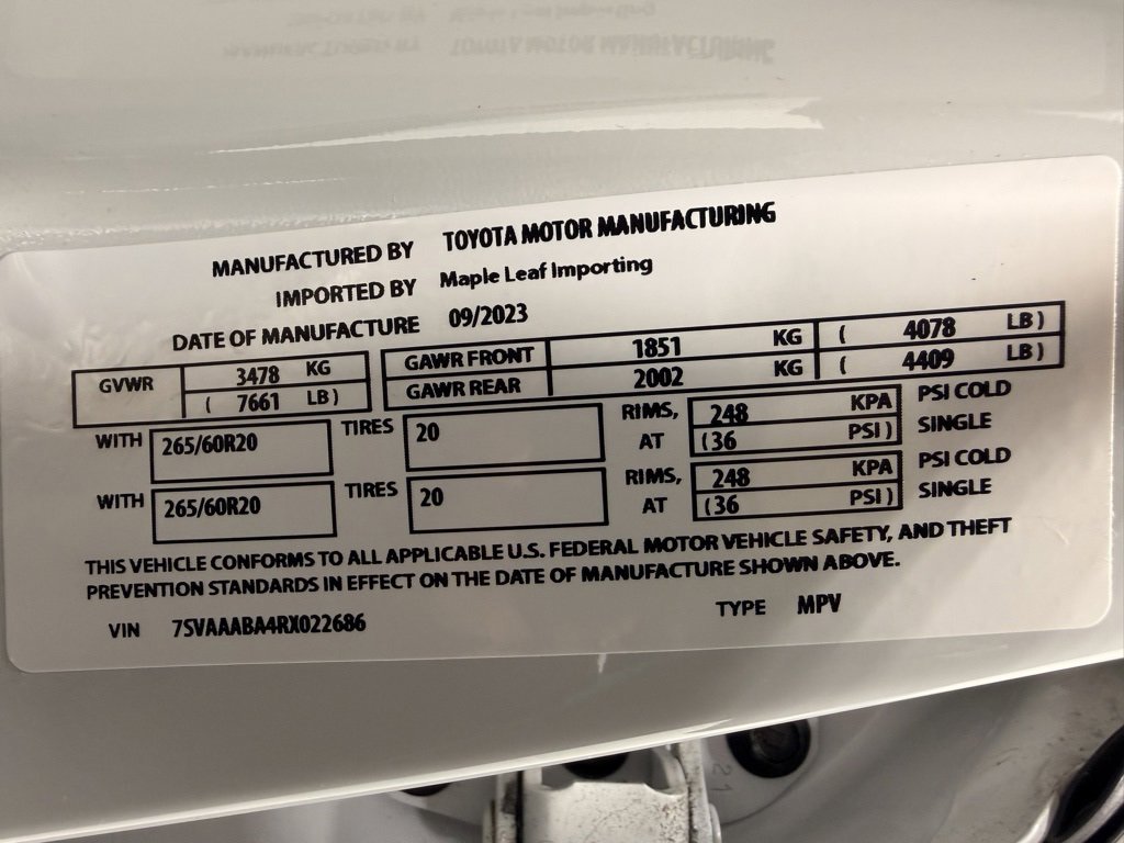 Used 2024 Toyota Sequoia Limited image 29