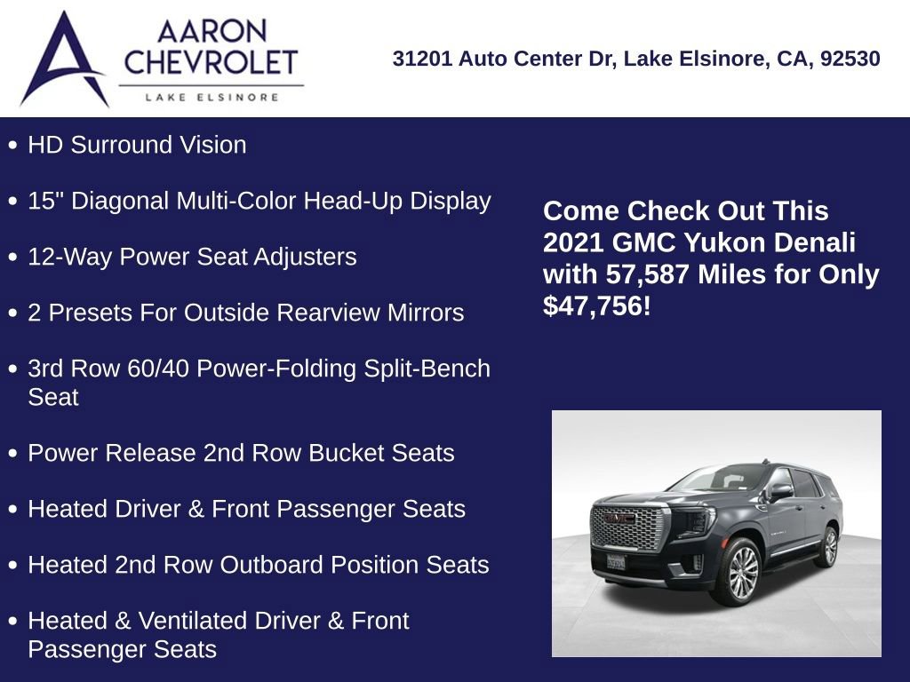 Used 2021 GMC Yukon Denali AWD/4WD image 25