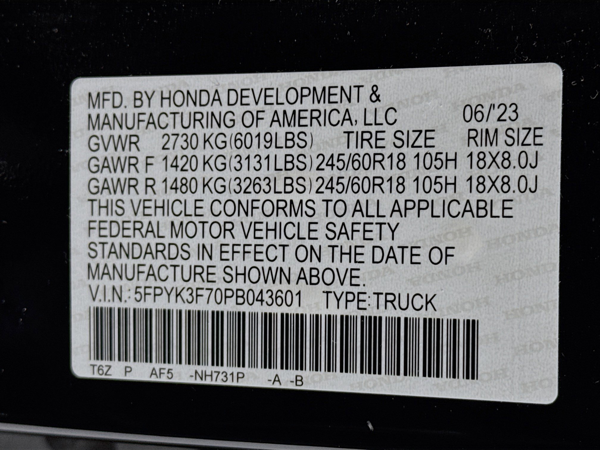 Certified 2023 Honda Ridgeline RTL-E image 32