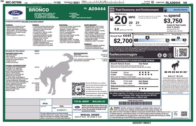 Used 2024 Ford Bronco Big Bend image 4