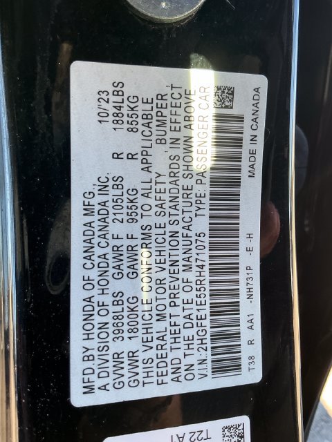 Certified 2024 Honda Civic Si image 30