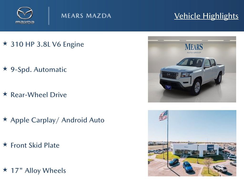 Used 2022 Nissan Frontier SV image 2