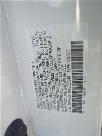 New 2026 Honda Ridgeline Sport image 21