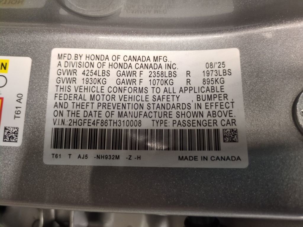 New 2026 Honda Civic Sport Touring image 30