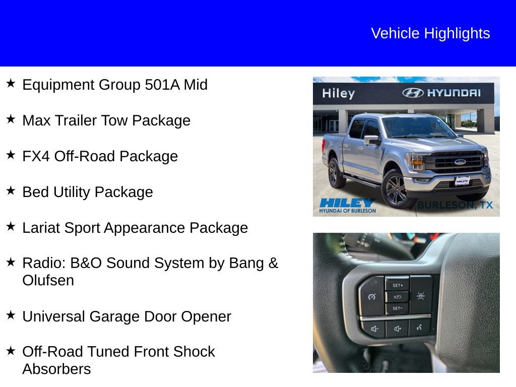 Used 2022 Ford F150 Lariat w/ Max Trailer Tow Package AWD/4WD image 9
