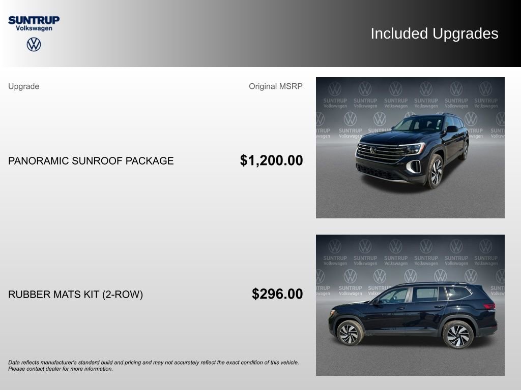 Used 2025 Volkswagen Atlas SE w/ Panoramic Sunroof Package FWD image 2