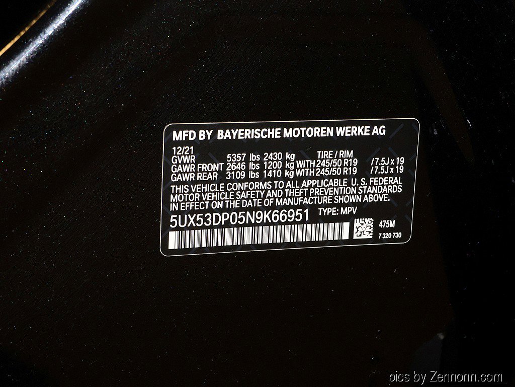 Used 2022 BMW X3 xDrive30i w/ Premium Package 2 image 38