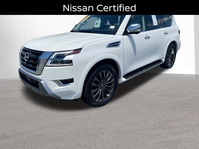 Certified 2023 Nissan Armada Platinum w/ Captain's Chairs Package AWD/4WD image 1