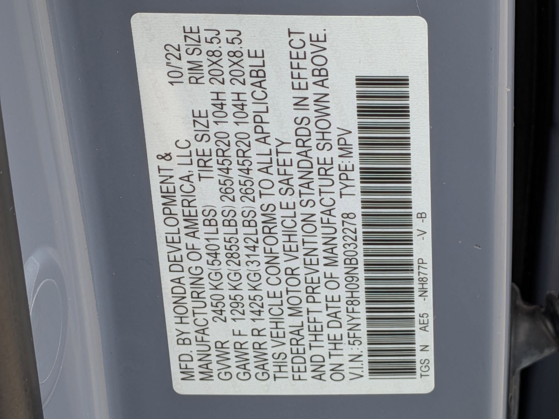 Certified 2022 Honda Passport Elite image 36