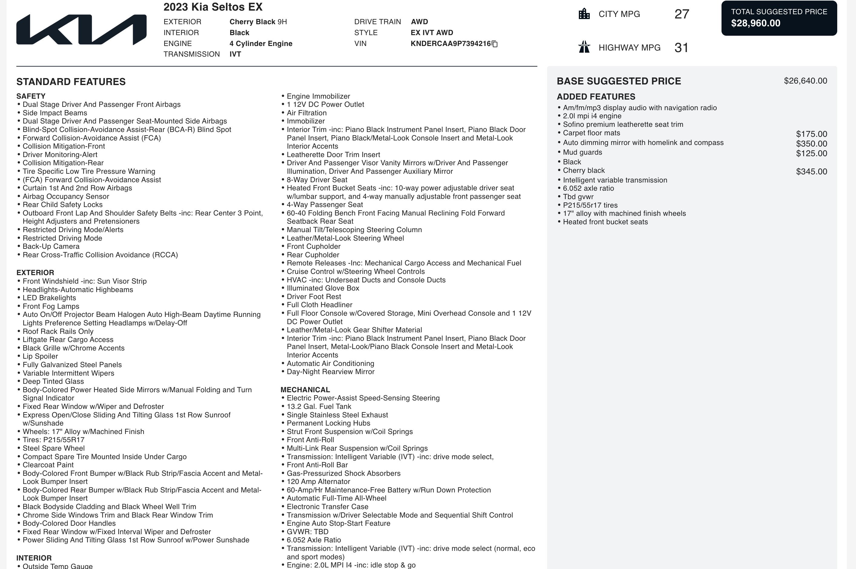 Used 2023 Kia Seltos EX image 5