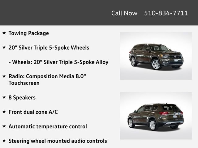 Used 2019 Volkswagen Atlas SE w/ Towing Package AWD/4WD image 4