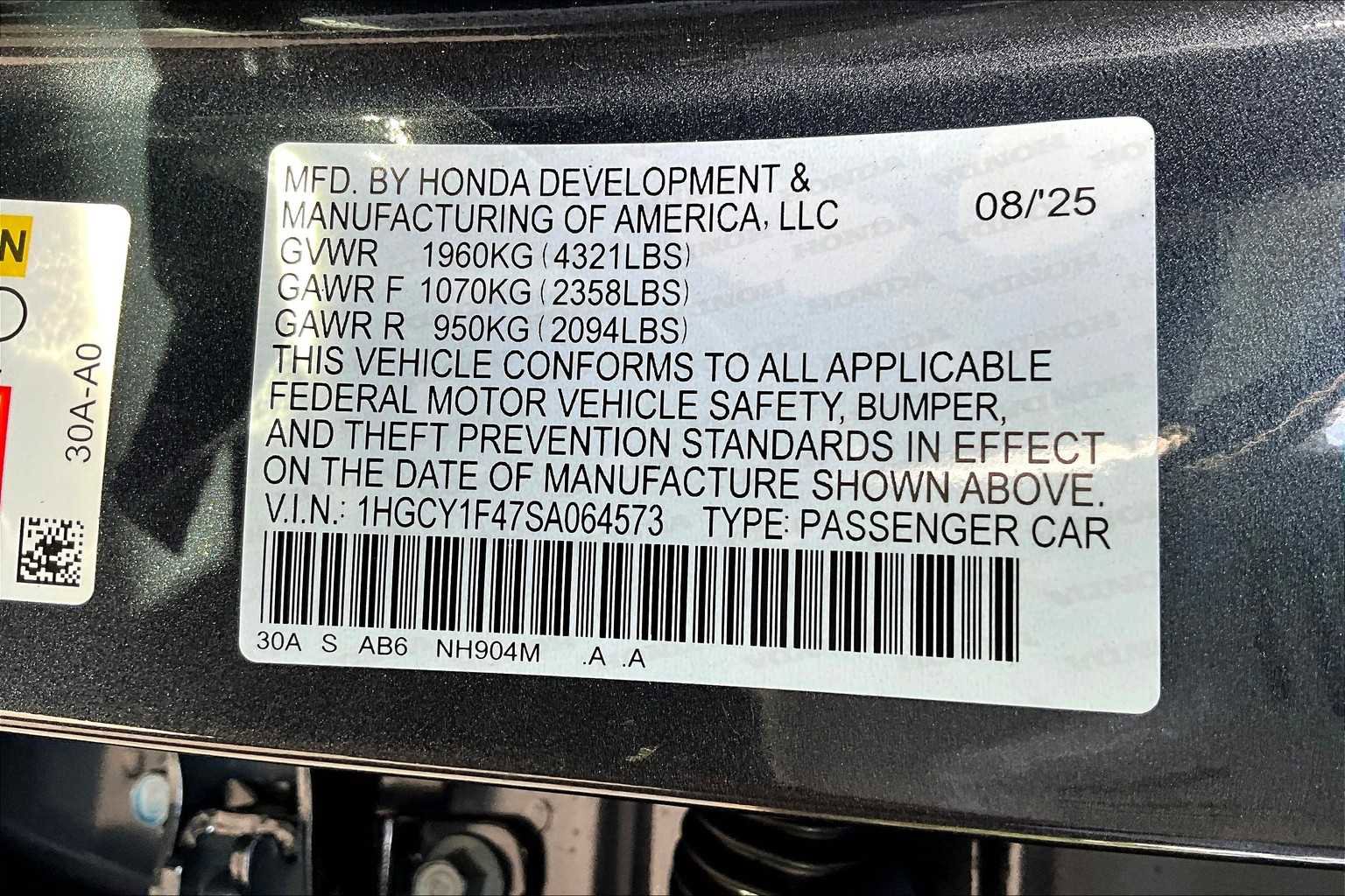 New 2025 Honda Accord SE image 18