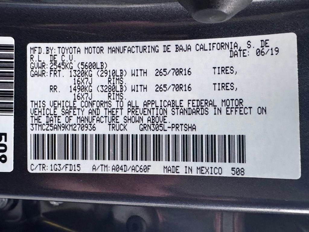 Used 2019 Toyota Tacoma TRD Off-Road image 42