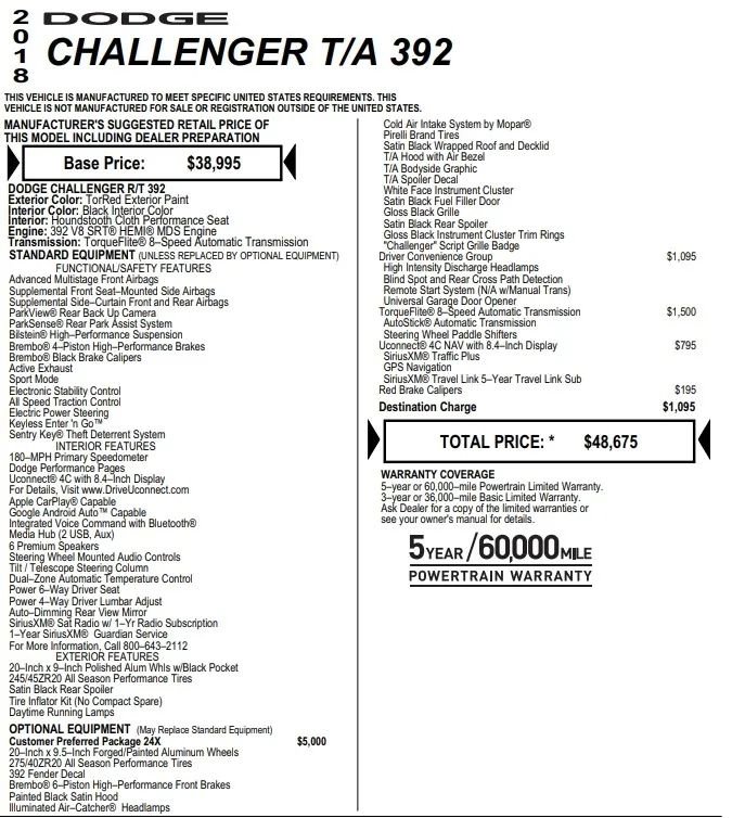 Used 2018 Dodge Challenger T/A image 47