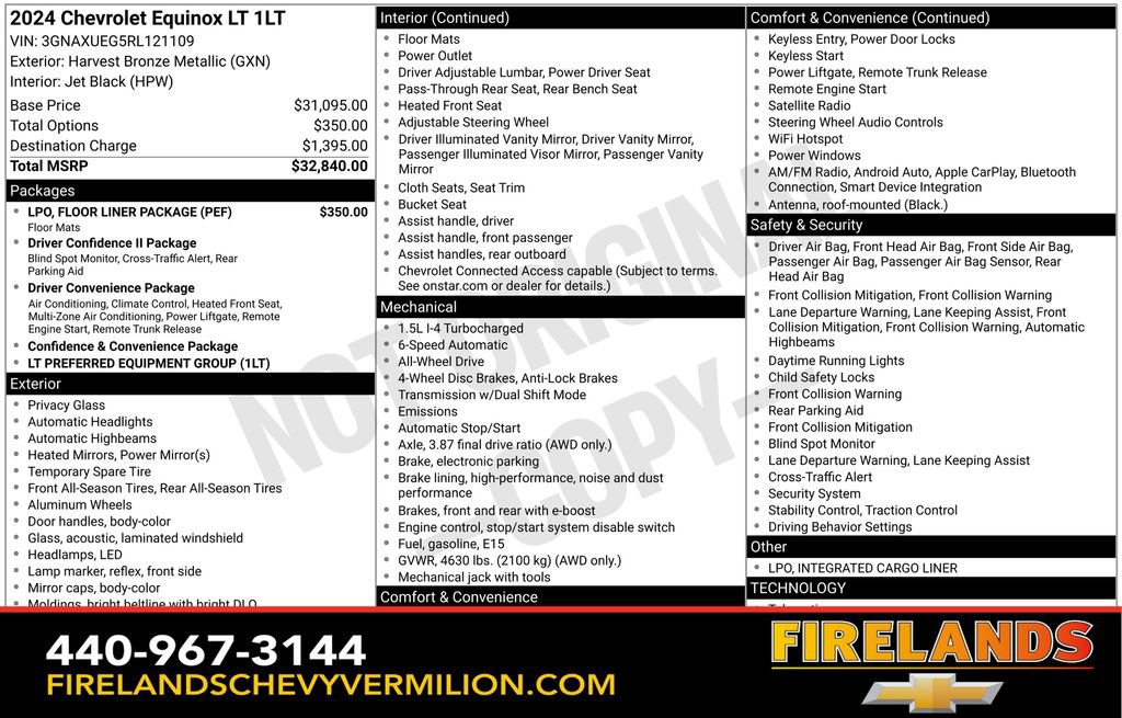 Used 2024 Chevrolet Equinox LT w/ LPO, Floor Liner Package image 2