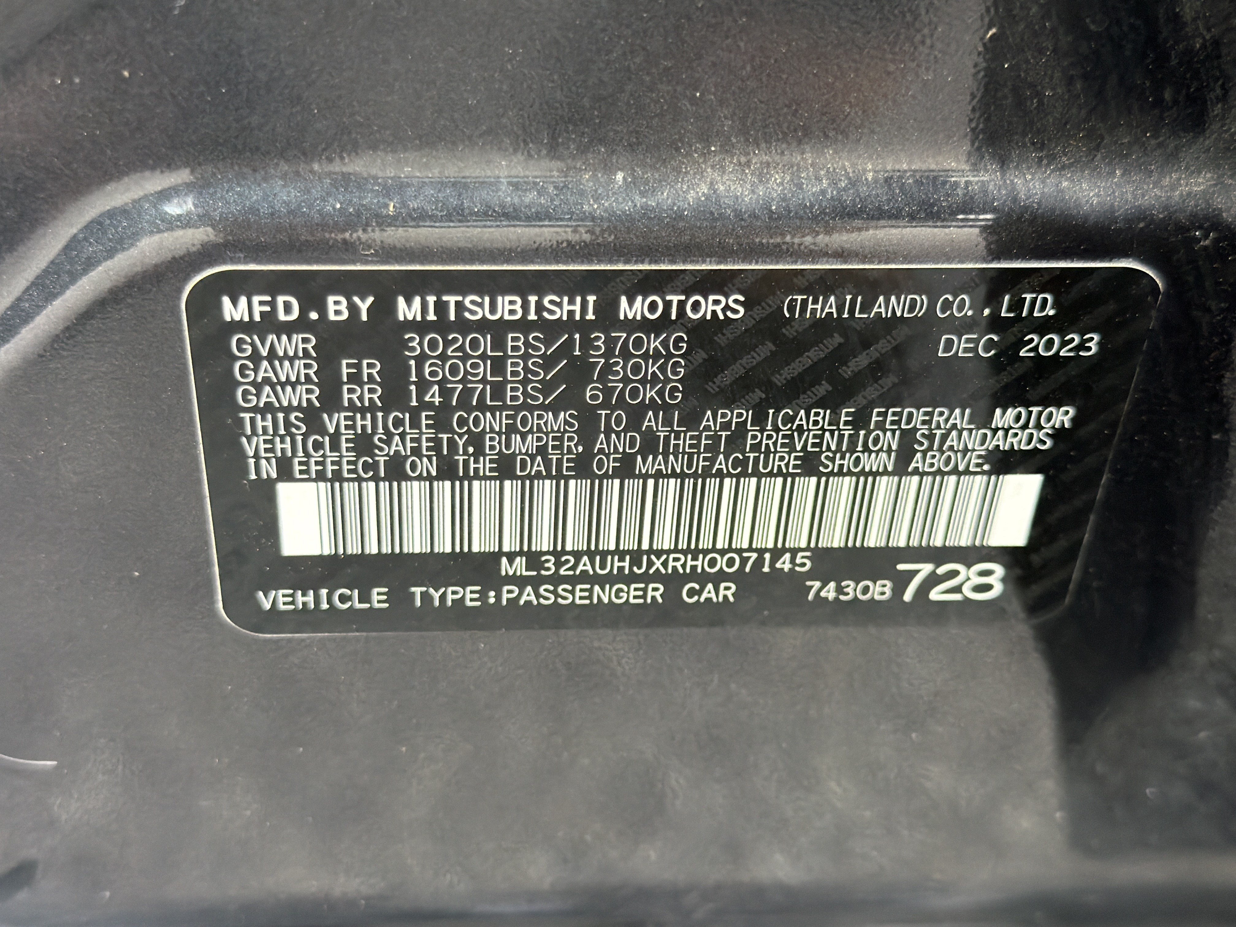 Used 2024 Mitsubishi Mirage ES FWD image 31