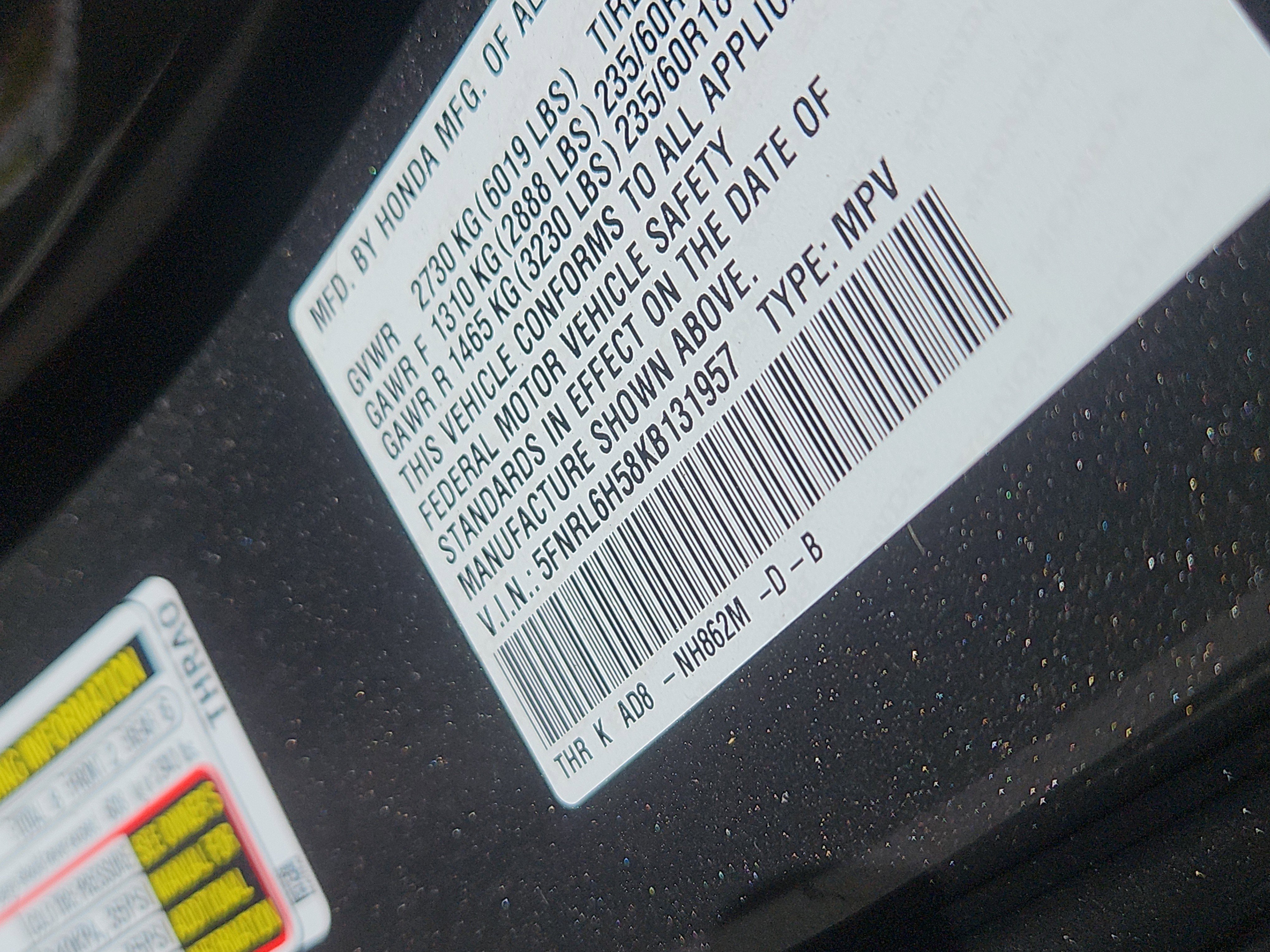 Used 2019 Honda Odyssey EX image 7