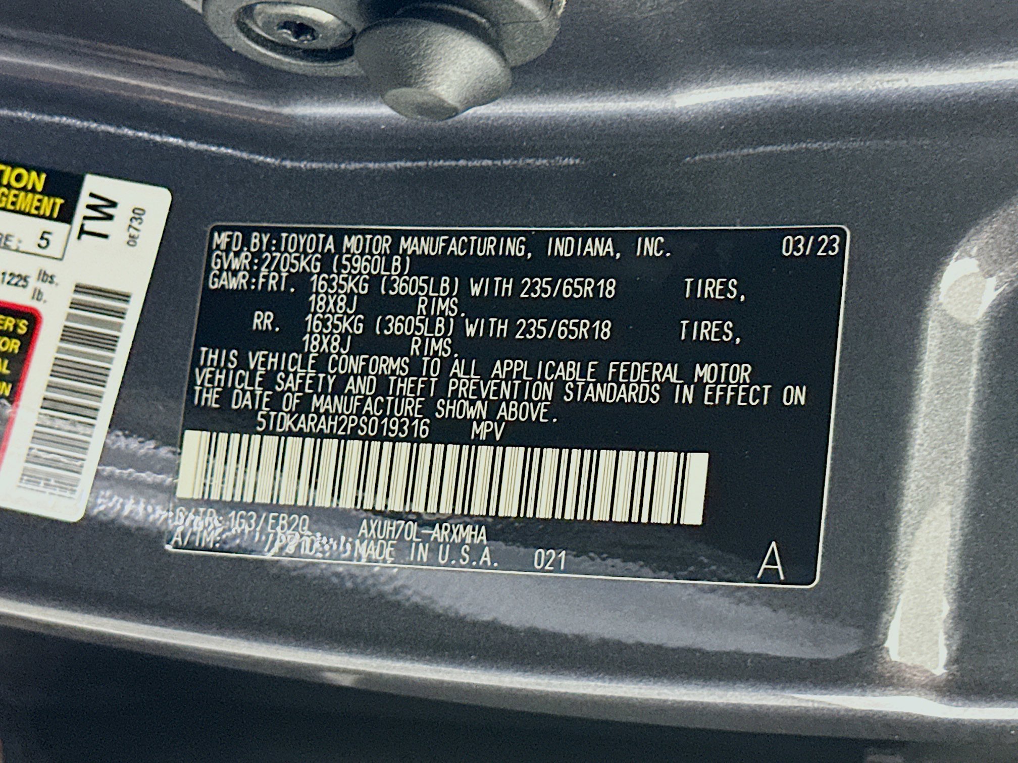 Used 2023 Toyota Highlander XLE FWD image 12