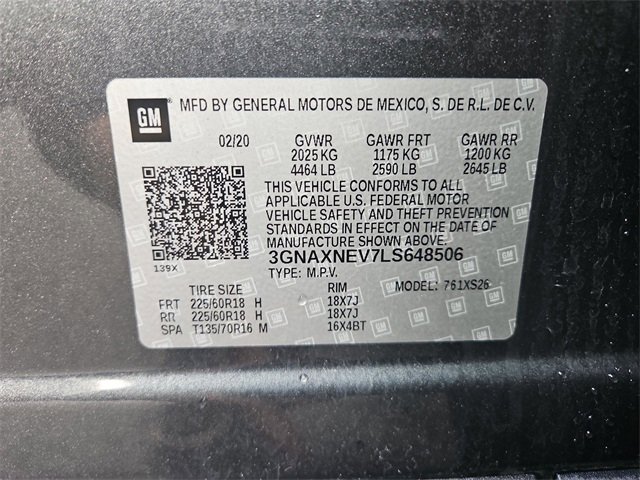 Certified 2020 Chevrolet Equinox Premier image 34