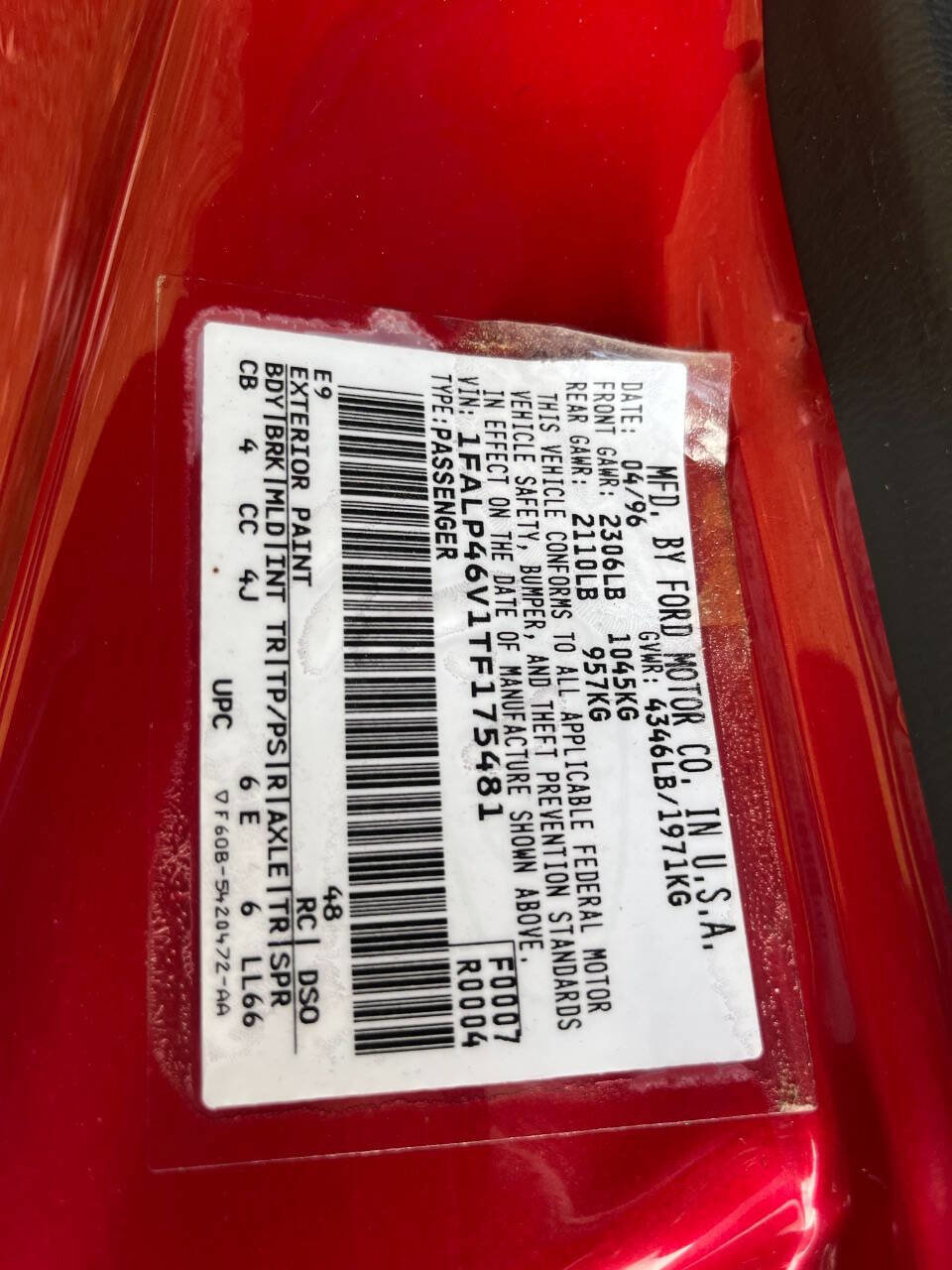 Used 1996 Ford Mustang Cobra image 15