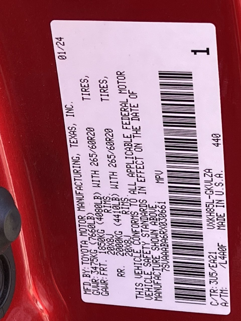 Used 2024 Toyota Sequoia Limited AWD/4WD image 29