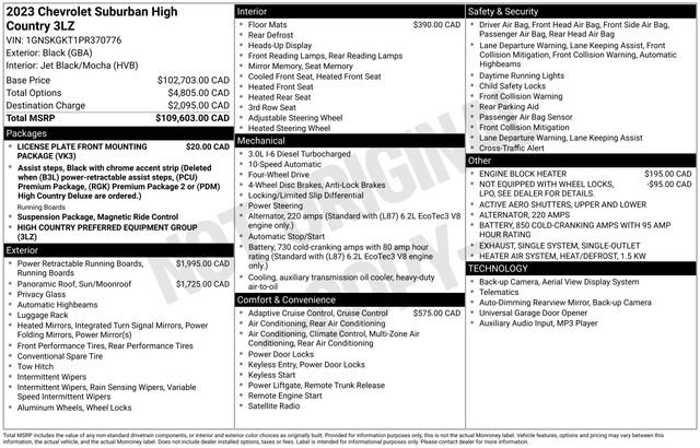 Used 2023 Chevrolet Suburban High Country image 43