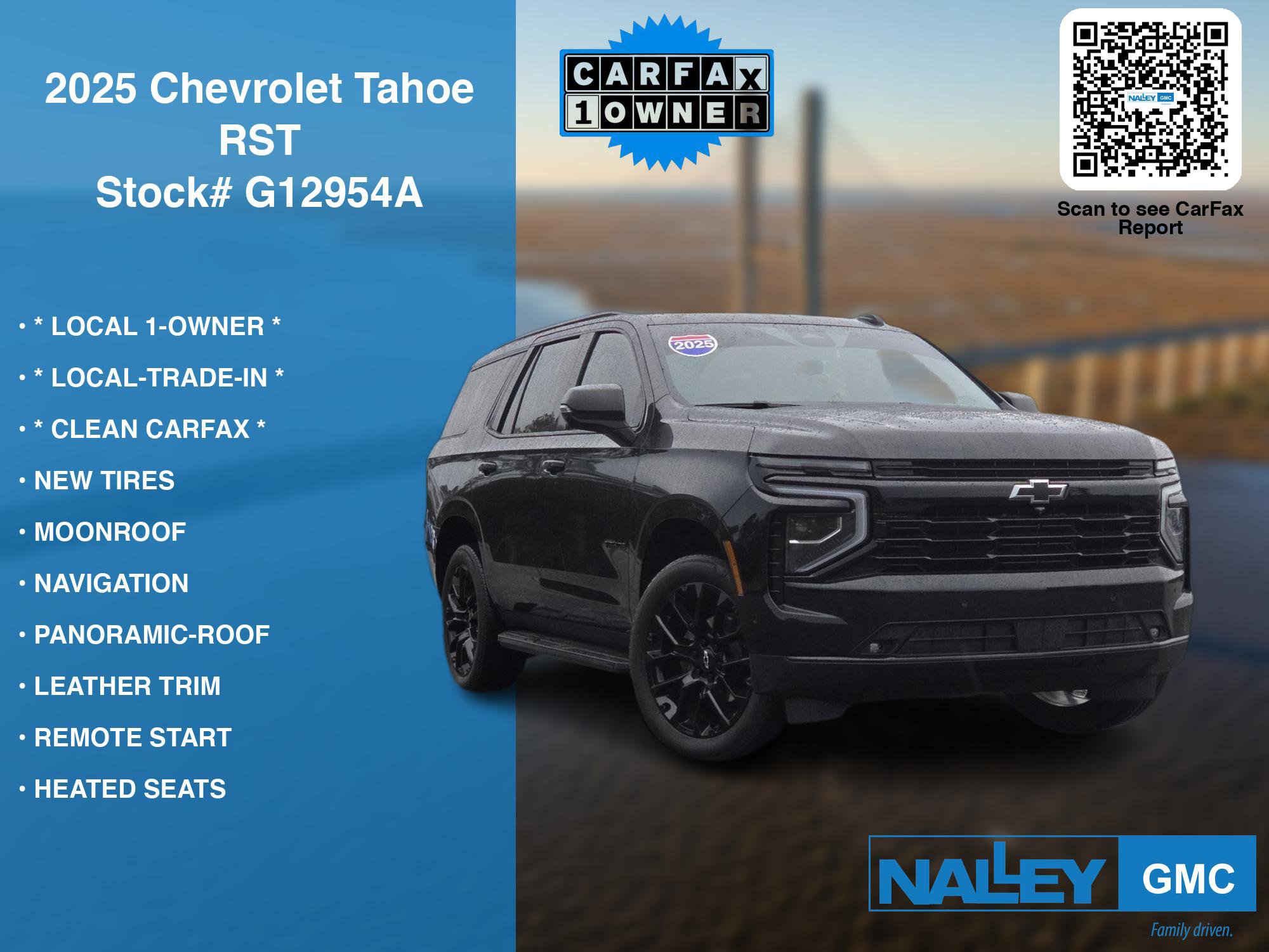 Used 2025 Chevrolet Tahoe RST w/ Comfort Package image 7