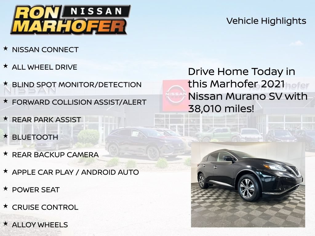 Used 2021 Nissan Murano SV AWD/4WD image 13