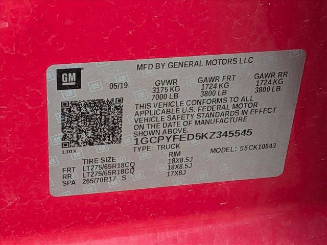 Used 2019 Chevrolet Silverado 1500 LT Trail Boss w/ Convenience Package image 16