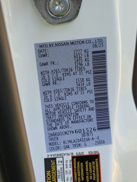 New 2026 Nissan Frontier S image 21