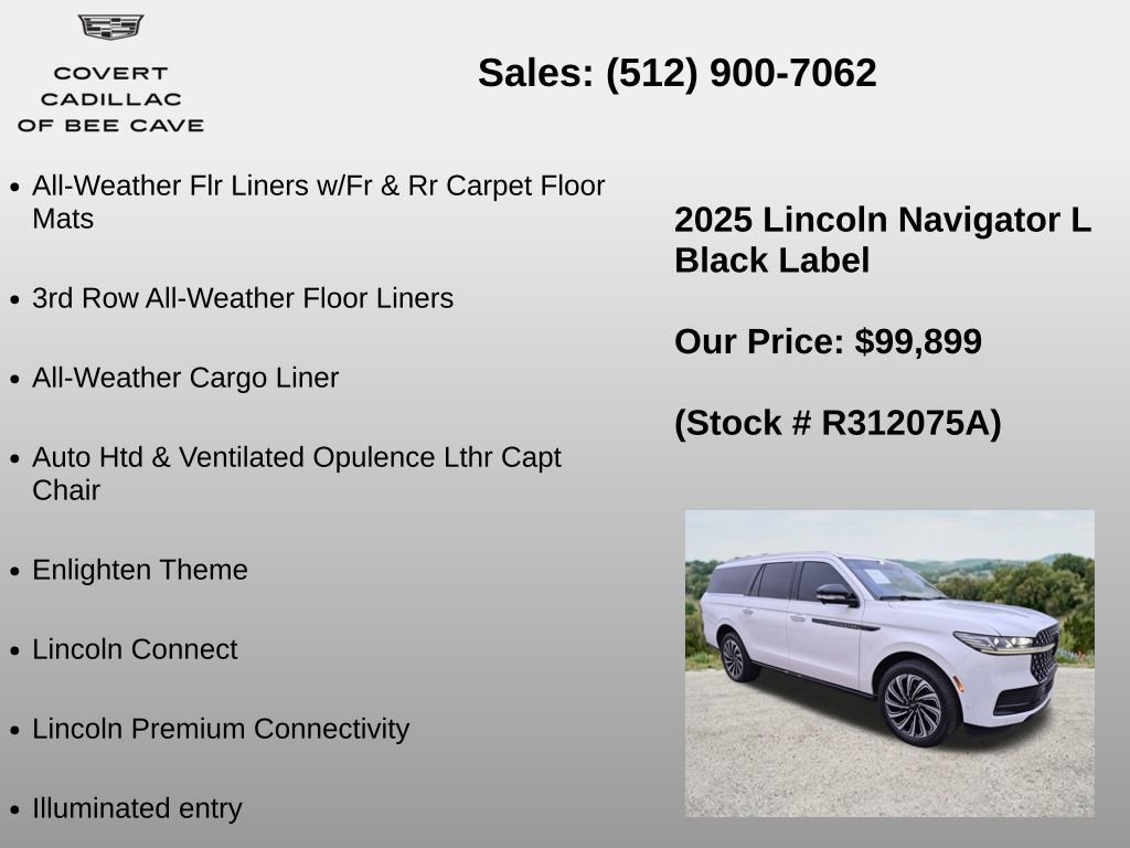 Used 2025 Lincoln Navigator L Black Label AWD/4WD image 18