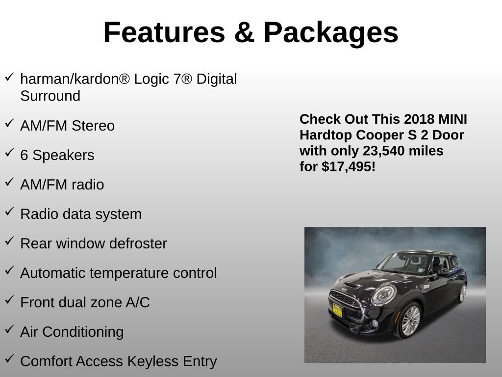 Used 2018 MINI Cooper S FWD image 8