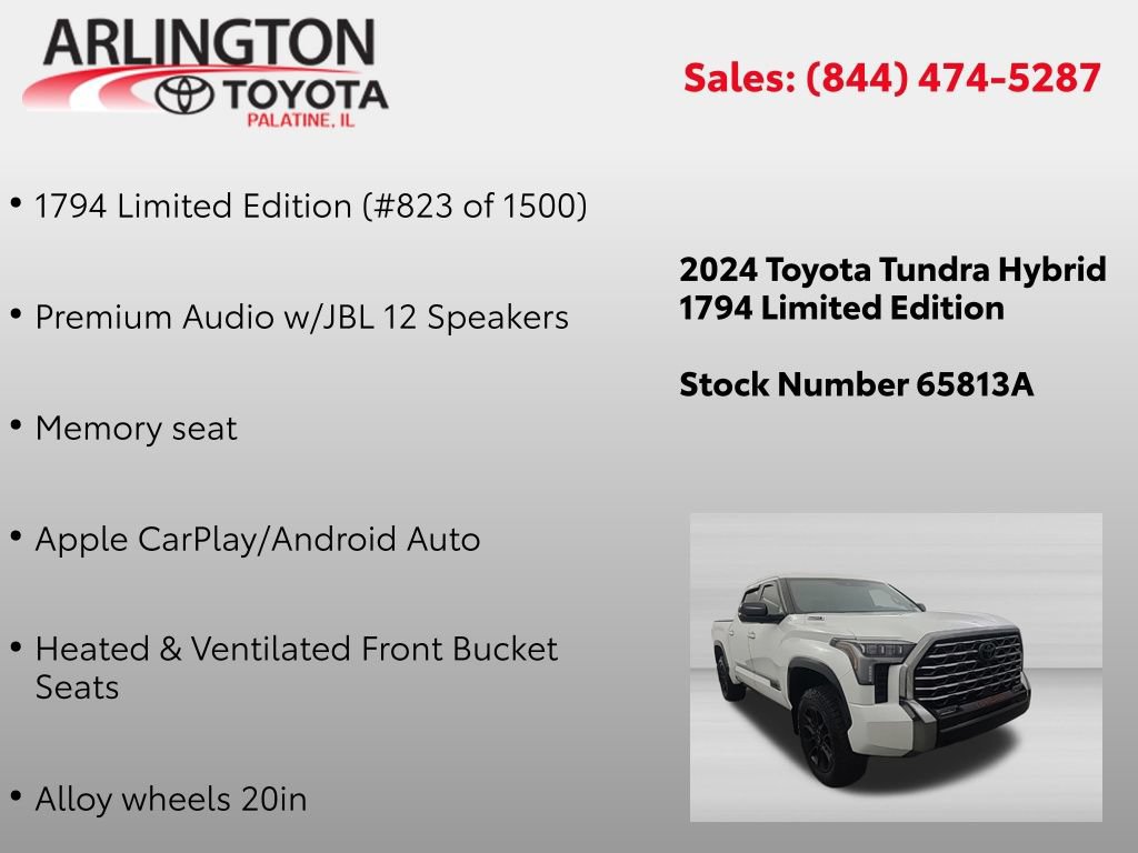 Used 2024 Toyota Tundra 1794 Edition AWD/4WD image 2