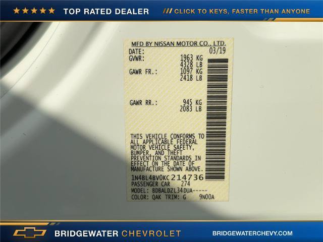 Used 2019 Nissan Altima 2.5 S FWD image 14