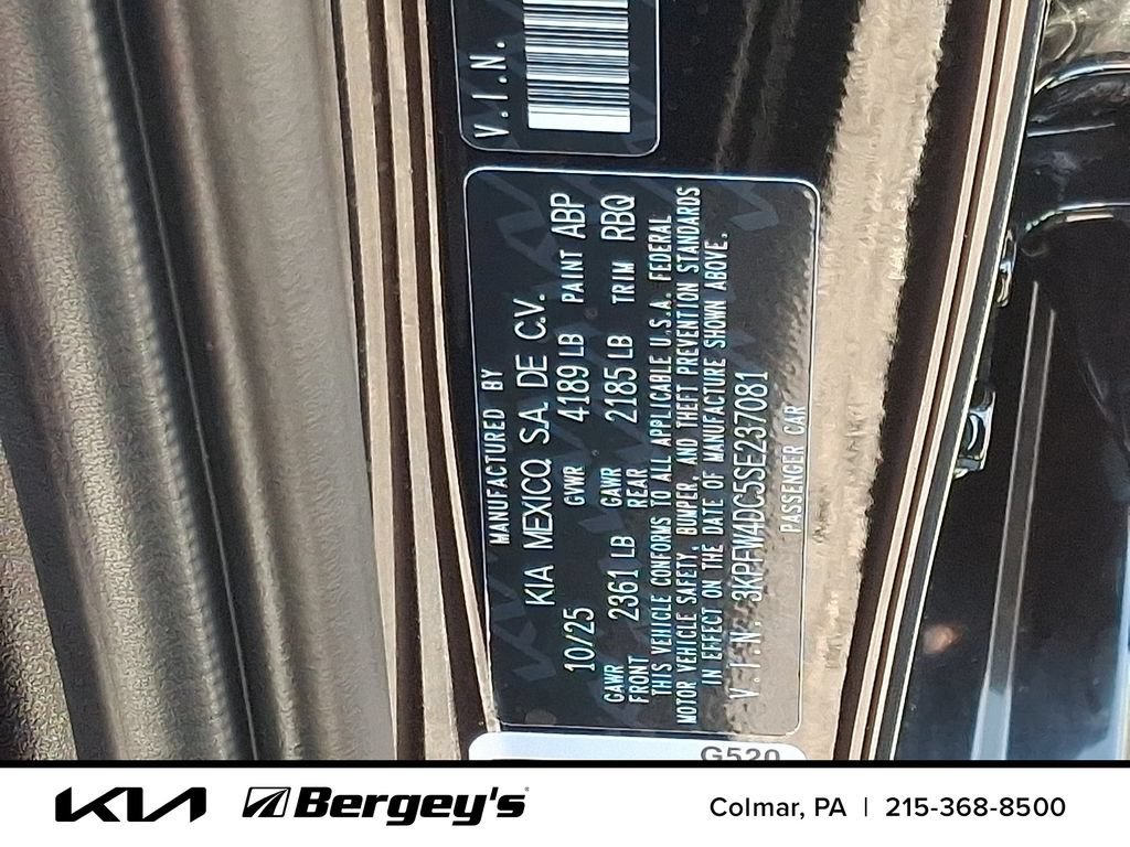 Certified 2025 Kia K4 GT-Line Turbo FWD image 31