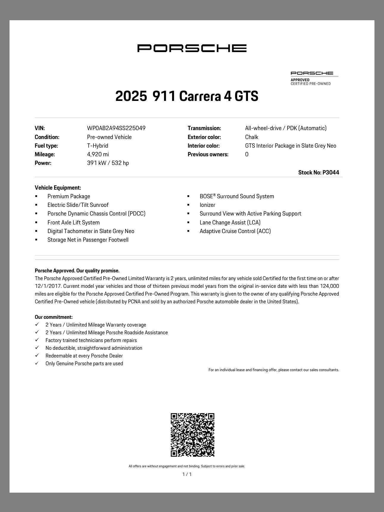 Certified 2025 Porsche 911 Carrera 4 GTS AWD/4WD image 10