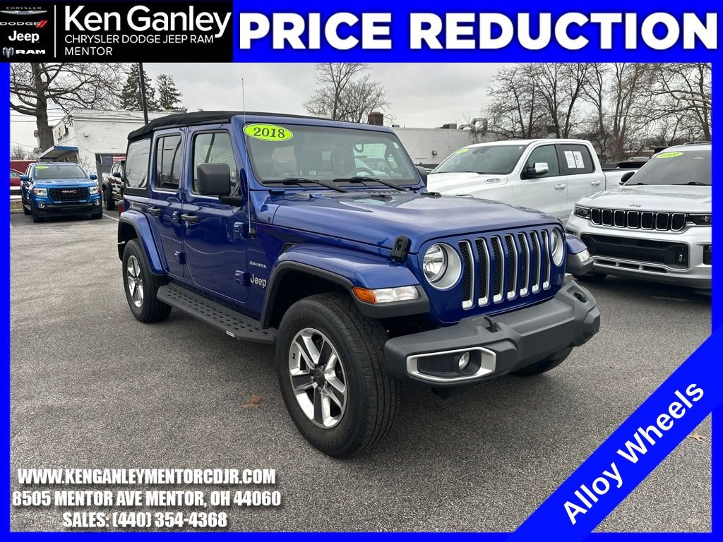 Used 2018 Jeep Wrangler Unlimited Sahara image 1